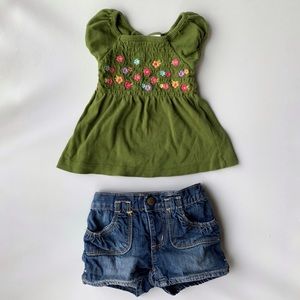 Gymboree 6-12m Shirt BabyGap shorts 6-12m